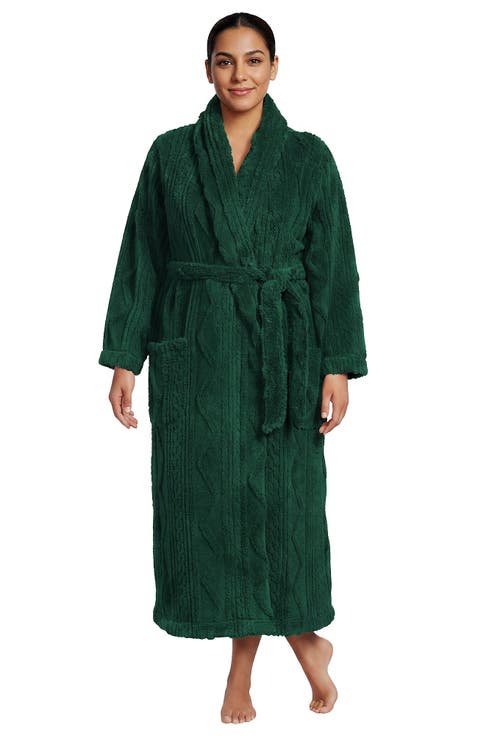 Cozy Plush Long Wrap Robe