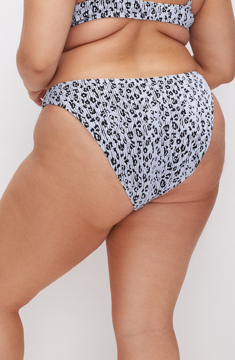 Good American Always Fit Leopard Bikini Bottoms, Alternate, color,