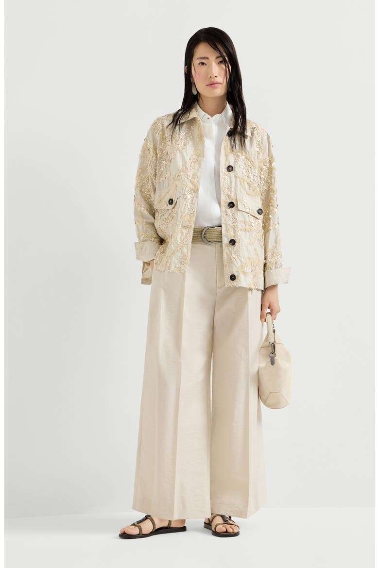 A-line trousers, Alternate, color, Beige