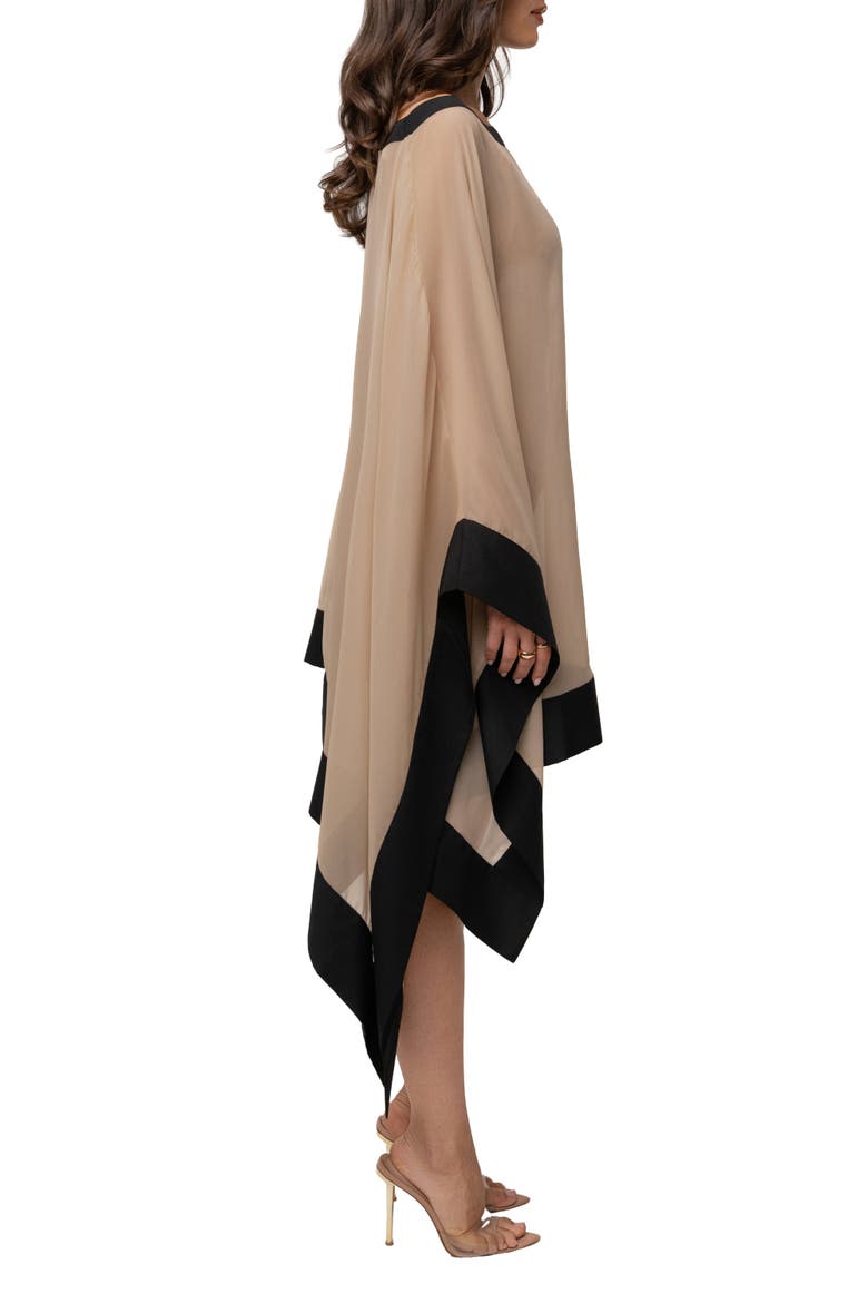 Lysette Contrast Top, Alternate, color, Beige