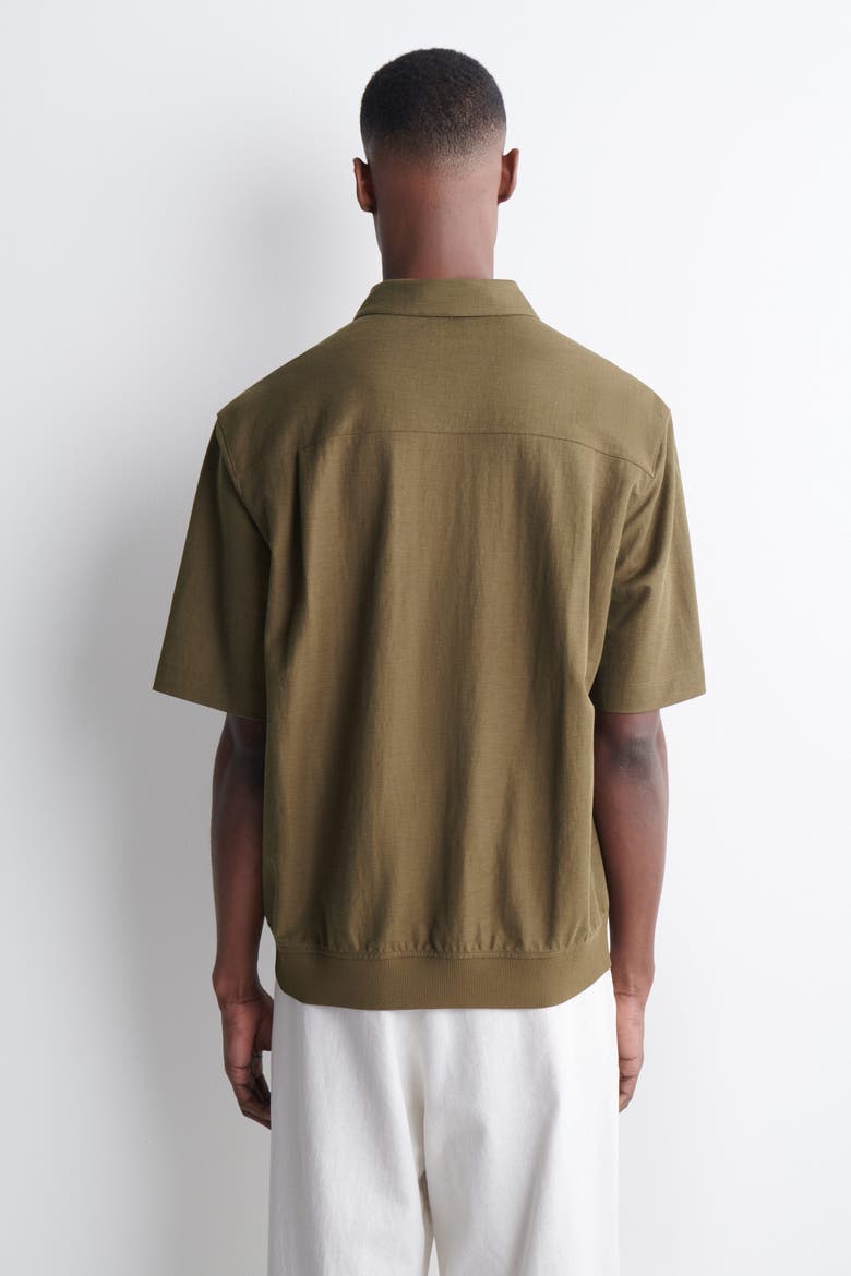 Fluid Jersey Polo Shirt, Alternate, color, DARK KHAKI