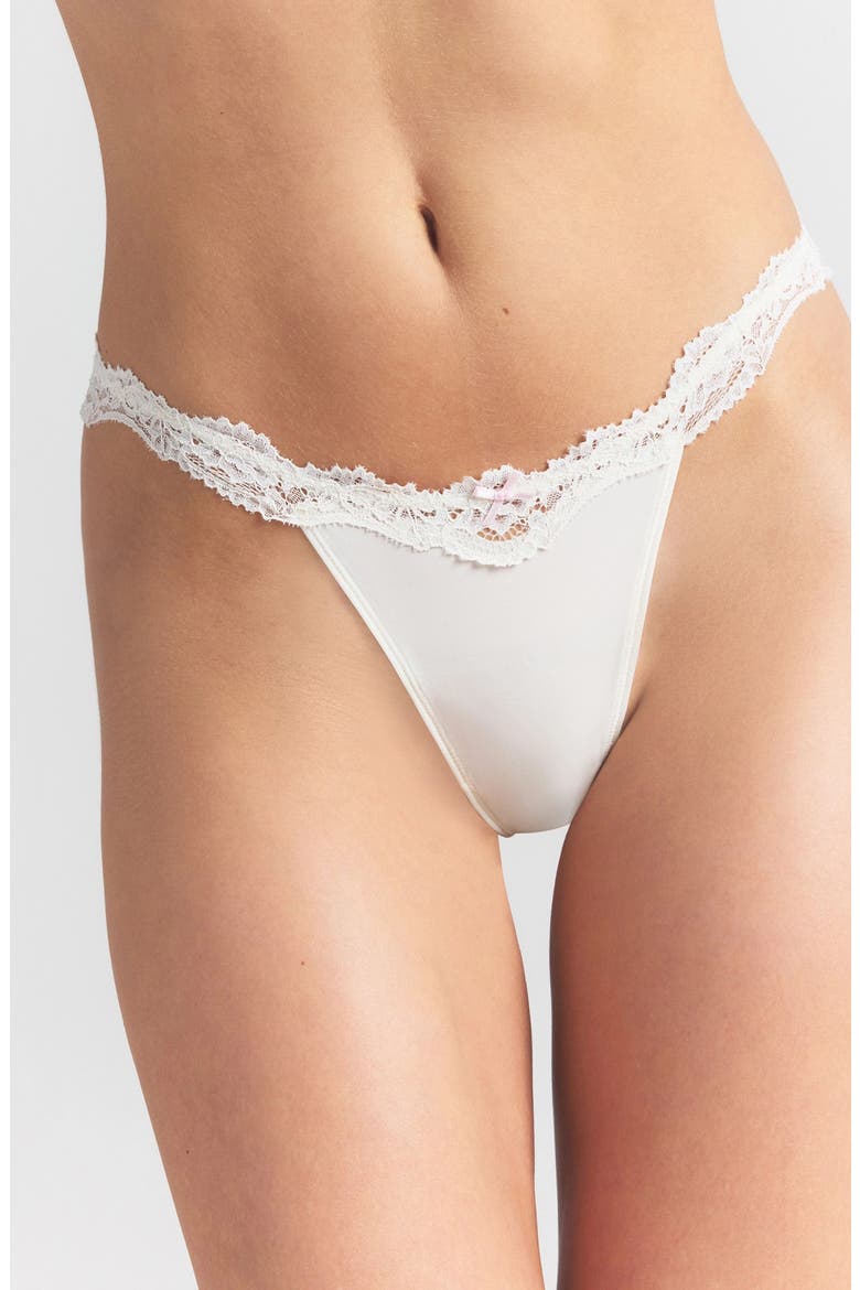 Fits Everybody 5-Pack Lace String Thongs, Alternate, color, SKETCHED HEARTS MULTI