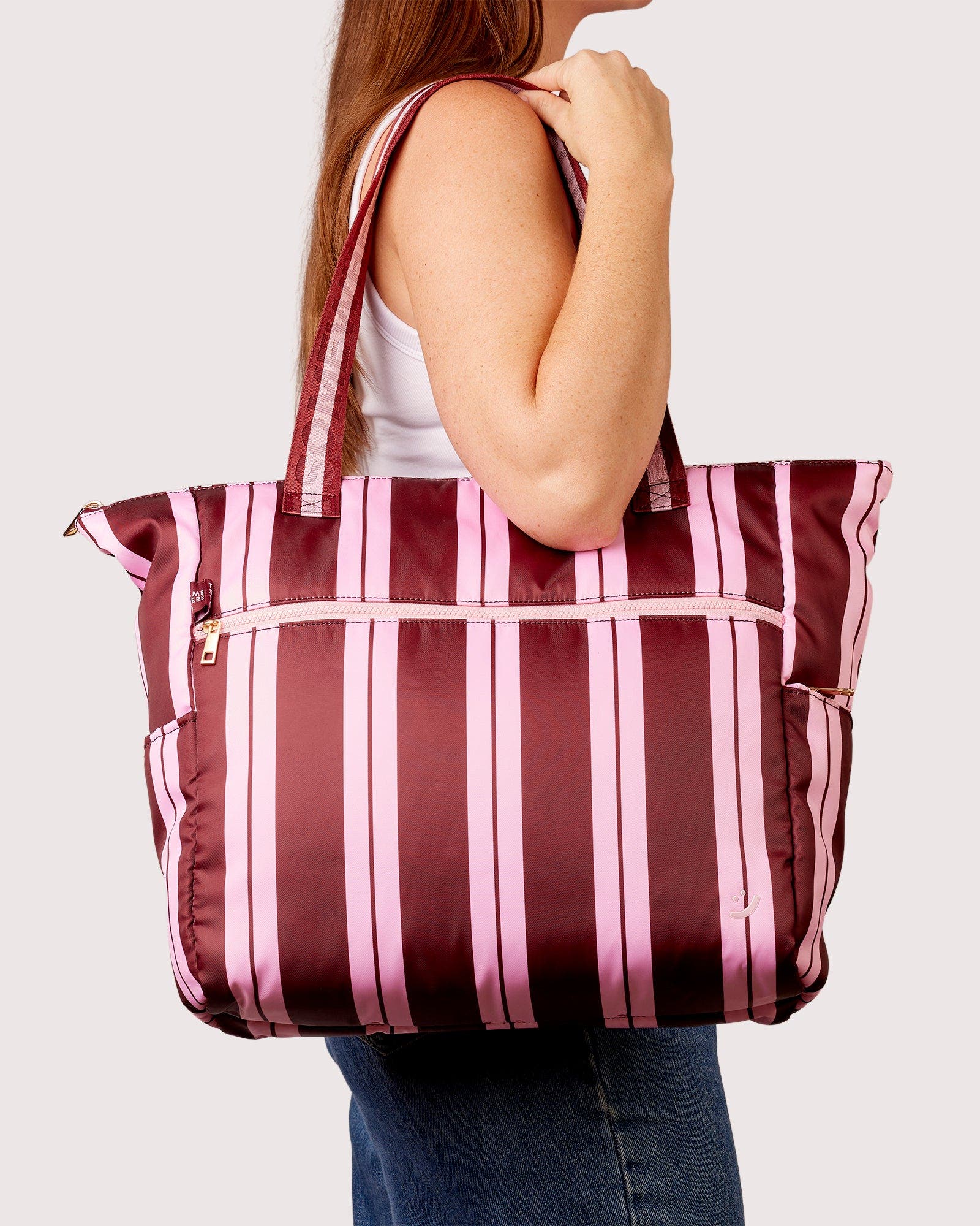 Traveller Tote Bag, Alternate, color, Bordeaux