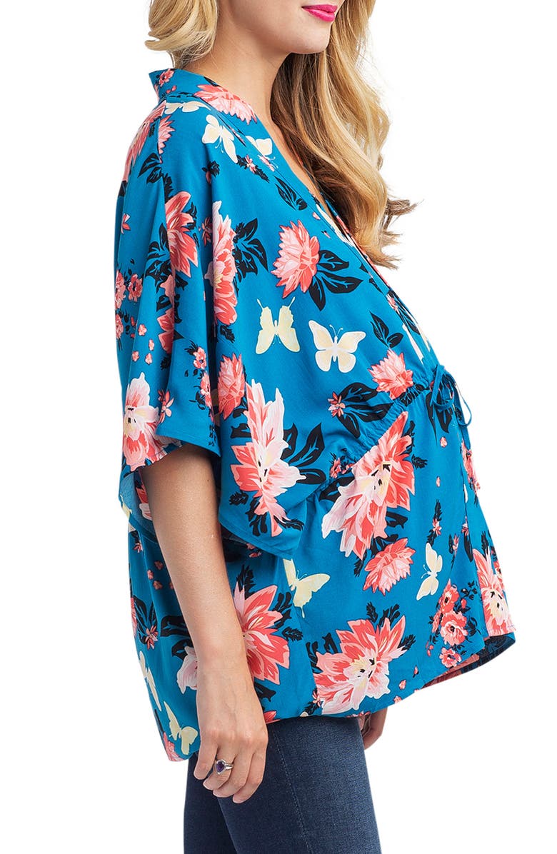 Nom Maternity Floral Maternity Top, Alternate, color,