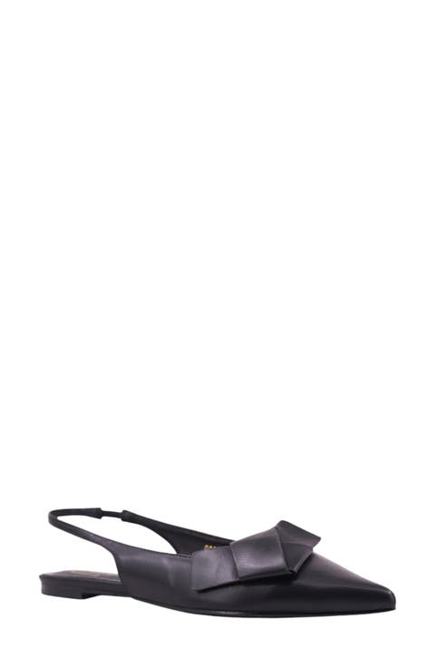 Audrey Pointed Toe Slingback Flat (Women)