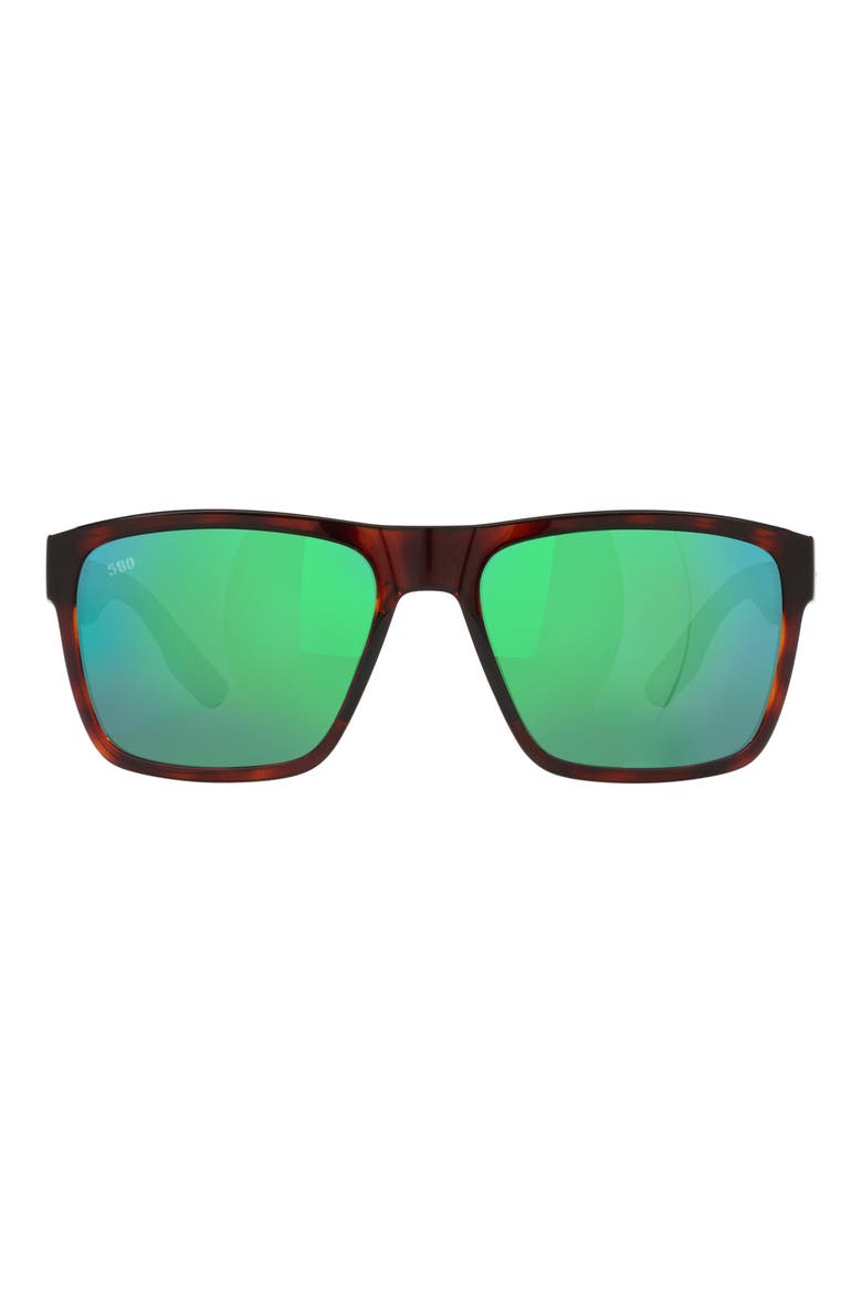 Paunch XL 59mm Square Sunglasses, Main, color, TORTOISE