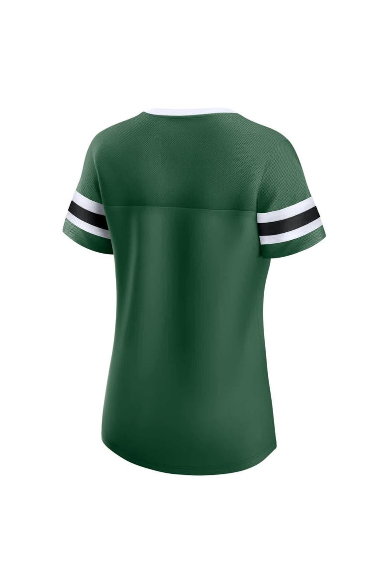 Women's Fanatics Green New York Jets Original State Lace-Up T-Shirt, Alternate, color, Green