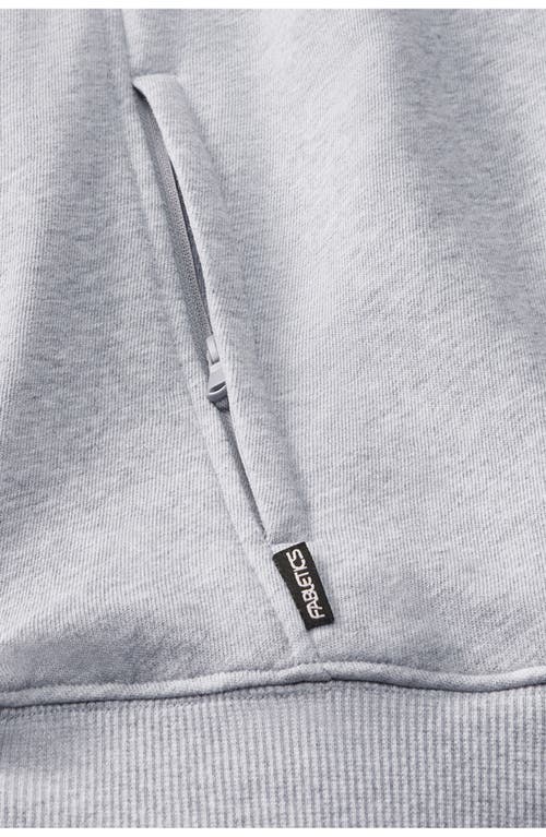 Fabletics The Year Round Terry Quarter Zip In Gray