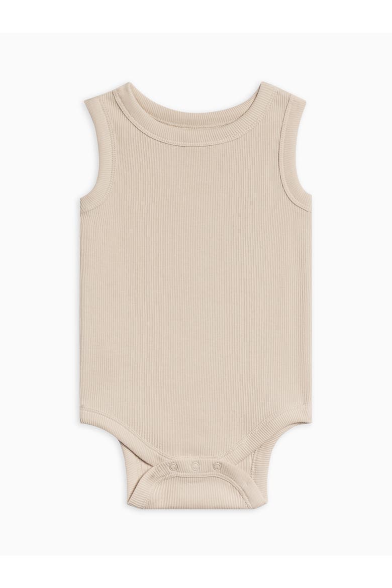 Organic Cotton Jett Ribbed Tank Bodysuit, Main, color, Oat
