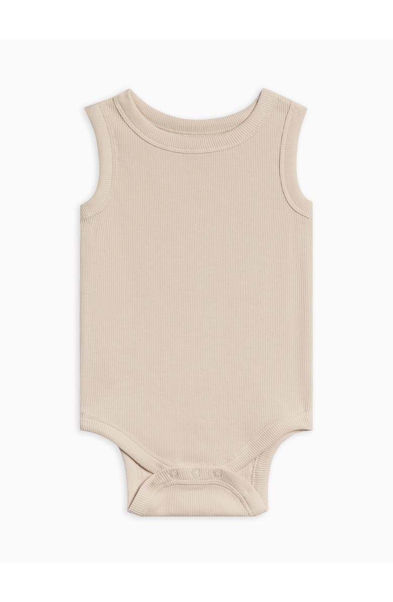 Colored Organics Organic Cotton Jett Ribbed Tank Bodysuit, Main, color, Oat