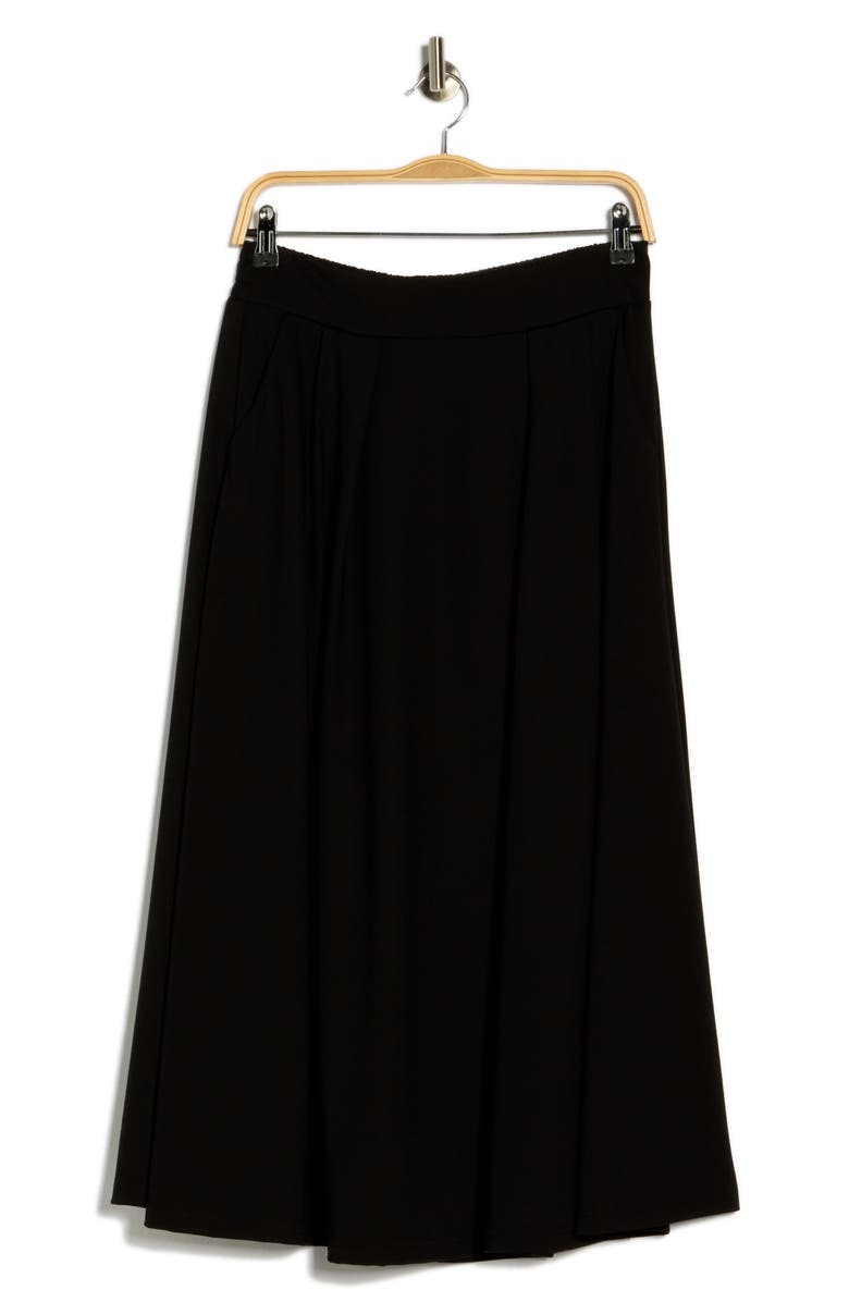 PATRIZIA LUCA Side Pocket Midi Skirt, Alternate, color, Black