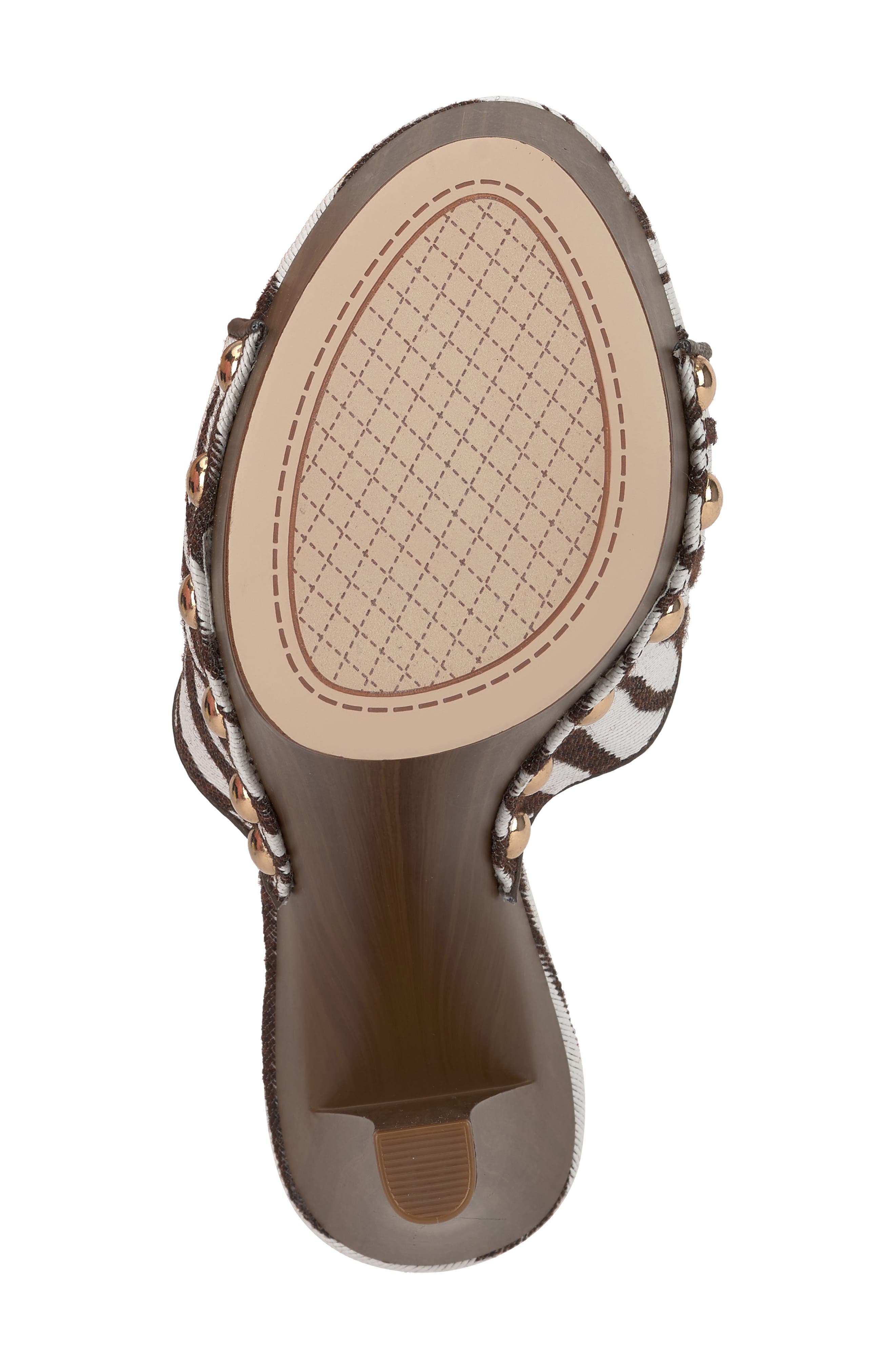 Jessica Simpson Cynlia Platform Slide Sandal, Alternate, color, Ivory/ Brown