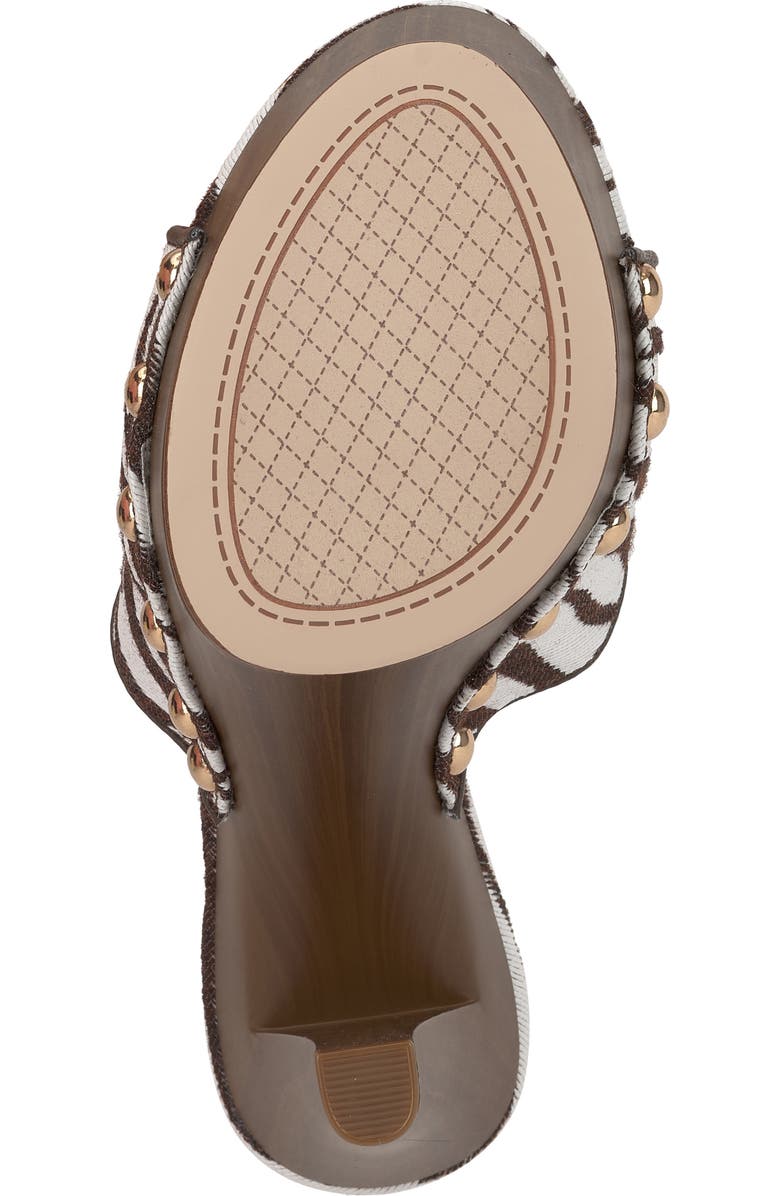 Jessica Simpson Cynlia Platform Slide Sandal, Alternate, color, Ivory/ Brown