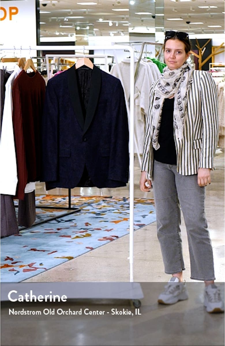 Josh Slim Fit Shawl Collar Stretch Wool Dinner Jacket, sales video thumbnail