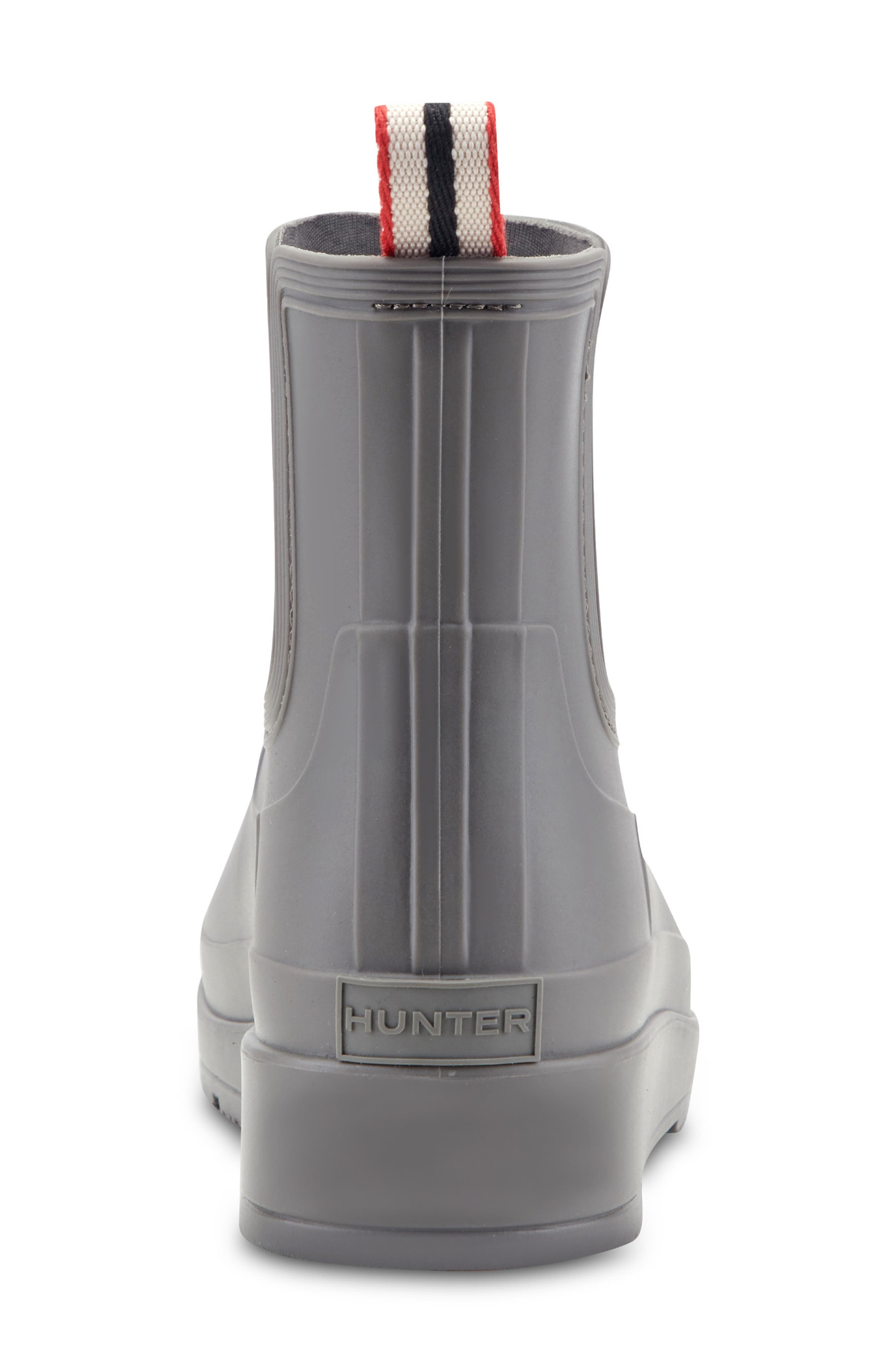 Hunter Tabitha Chelsea Waterproof Rain Boot, Alternate, color, Dark Gray