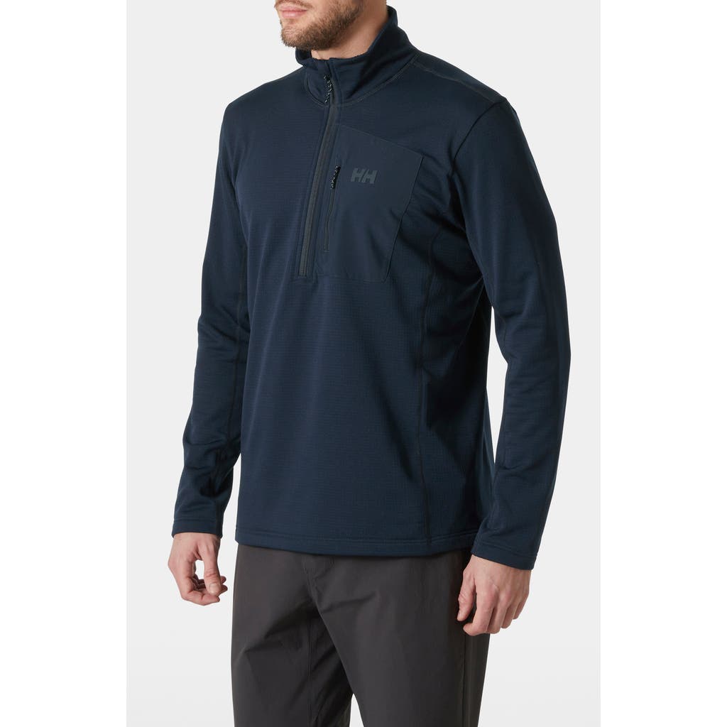 Helly Hansen Versatile Half Zip Midlayer Fleece Pullover In Blue