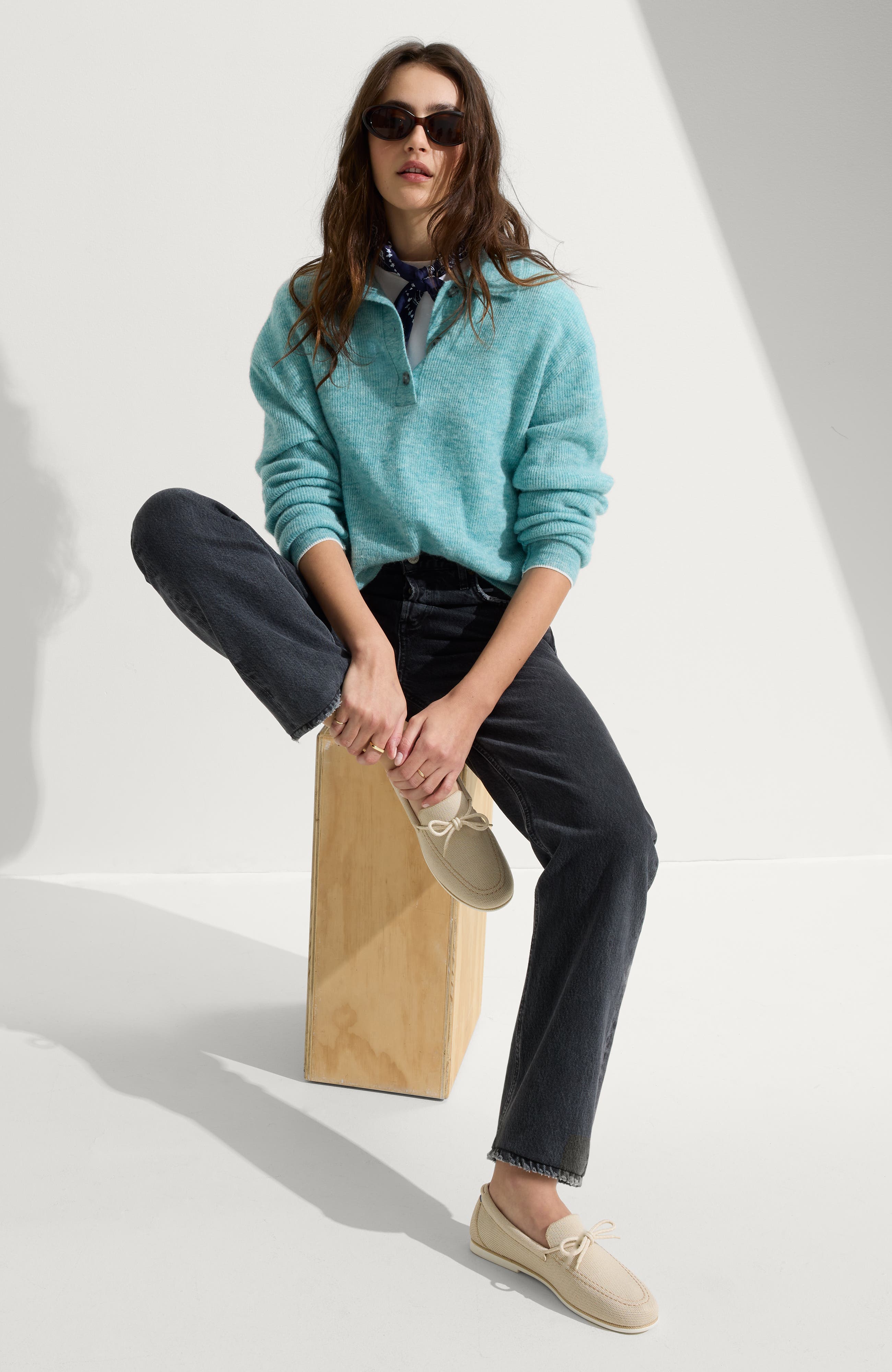 The Boat Shoe, Alternate, color, Sea Foam