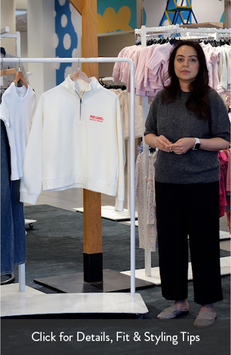 Surf Puff Logo Quarter Zip Sweatshirt, sales video thumbnail