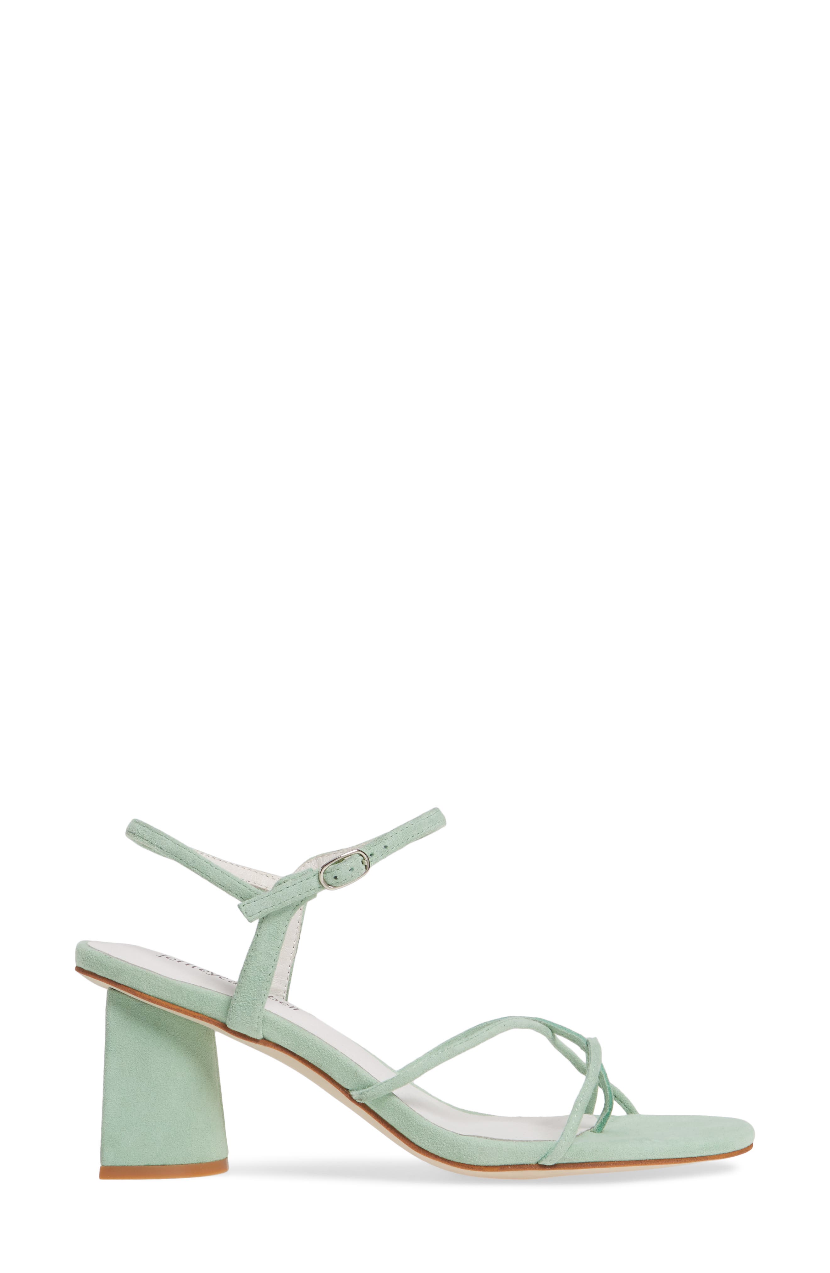 Yanyu Strappy Sandal, Alternate, color, MINT SUEDE