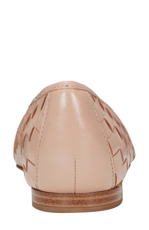 Marc Fisher Ltd Woven Leather Ballerina Flats In Beige