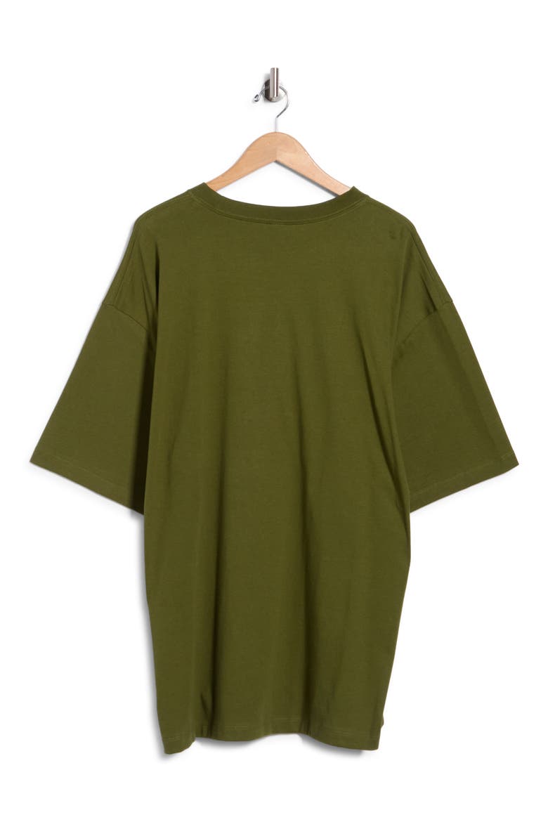Essential Simple Dome Oversized T-Shirt, Main, color, WOODLAND GREEN