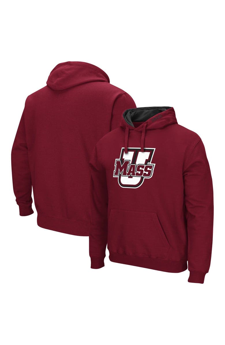 COLOSSEUM Men's Colosseum Maroon UMass Minutemen Arch and Logo Pullover Hoodie, Main, color, Maroon