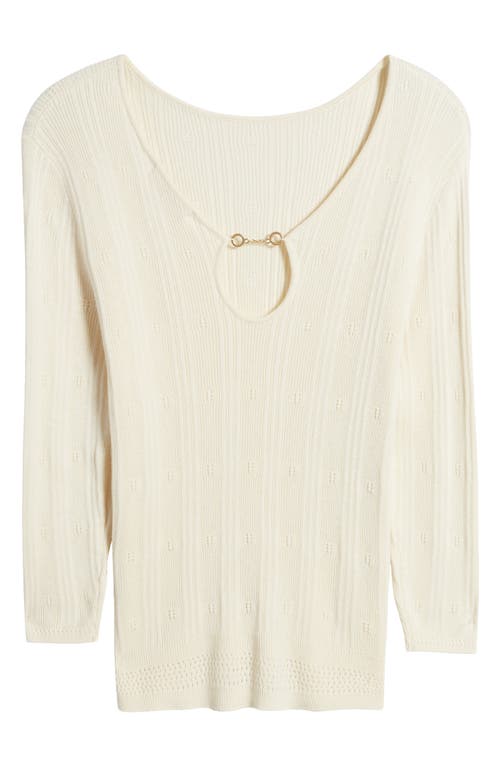 SESSUN SESSÙN ISLA KEYHOLE RIB SWEATER 