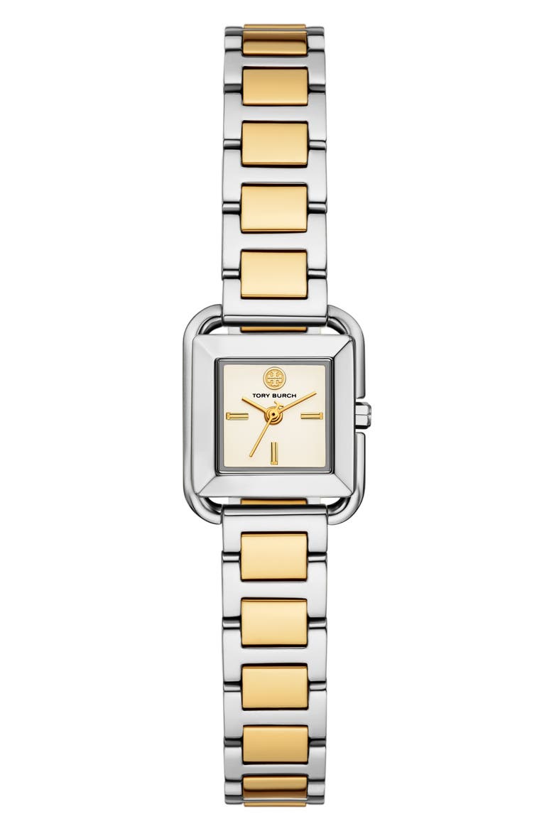 The Small Kira Square Bracelet Watch, 18mm x 18mm, Main, color, TWO TONE
