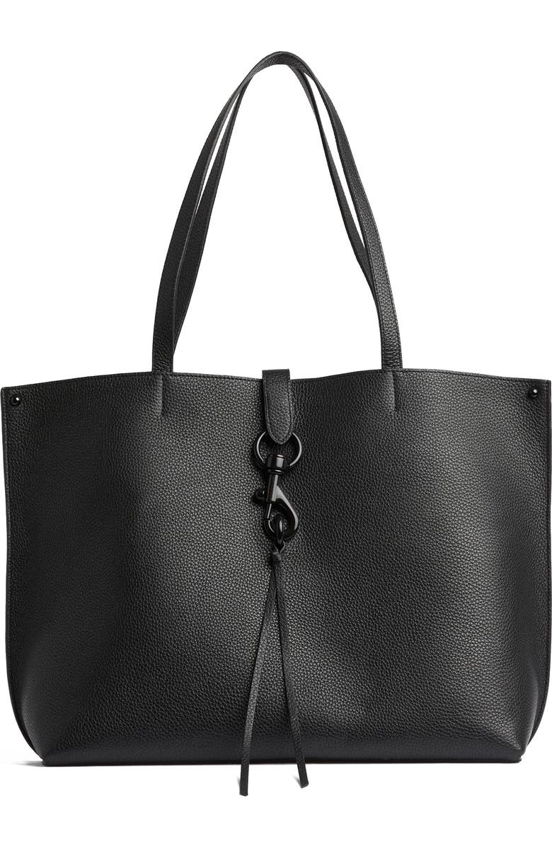 Rebecca Minkoff Megan Leather Tote, Main, color, Black