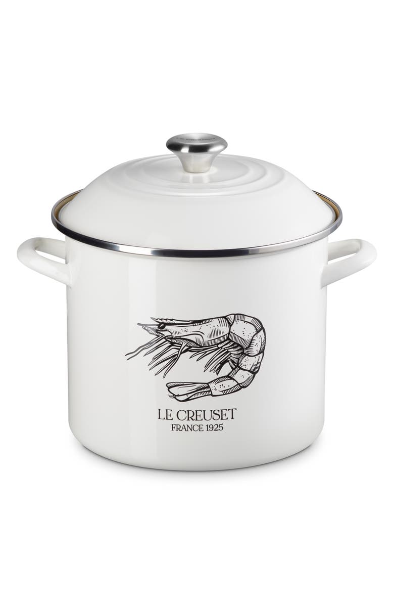 Le Creuset Shrimp Seafood Stock Pot, Alternate, color,