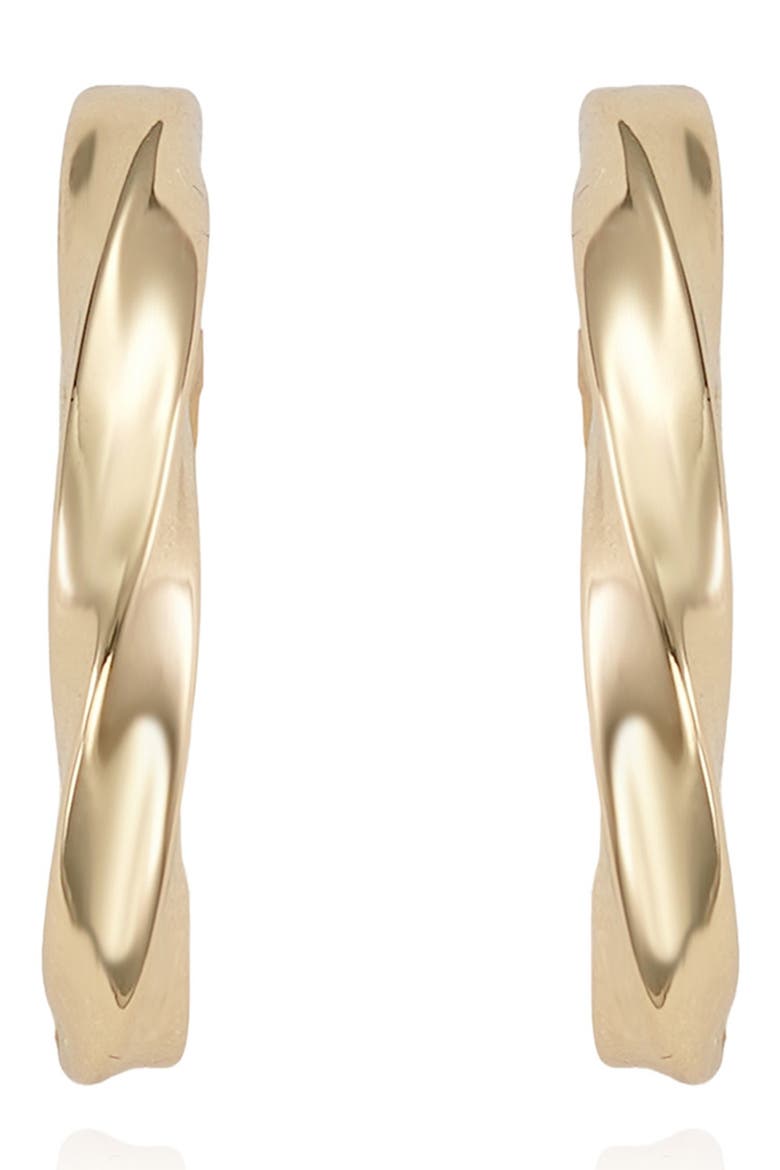 Twisted Tube Hoop Earrings, Alternate, color, GOLD