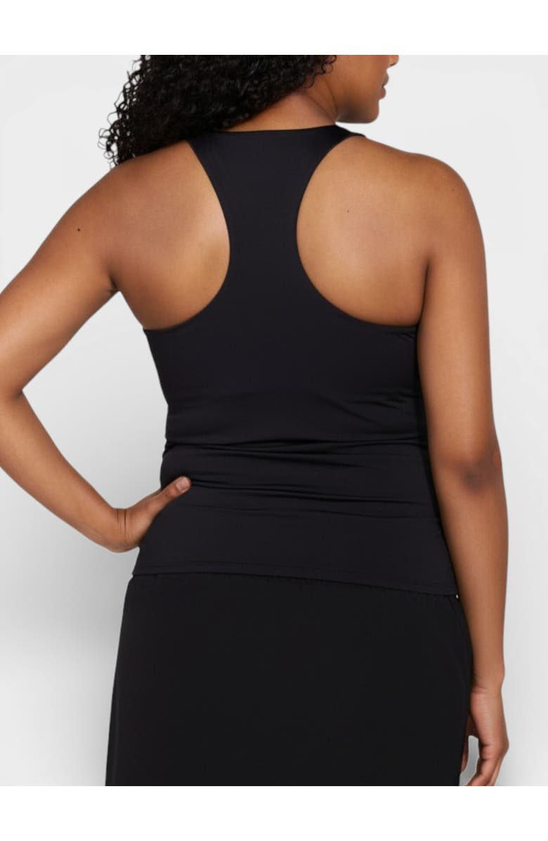 MOTHERHOOD MATERNITY Scoop Neck Racerback Active Tank with Support, Alternate, color, Black