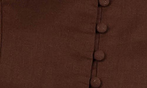 Petal And Pup Petal & Pup Daniella Cotton & Linen Vest In Brown