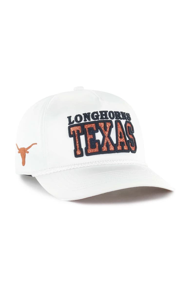 '47 Women's '47 White Texas Longhorns Outspoken Hitch Adjustable Hat, Main, color, White