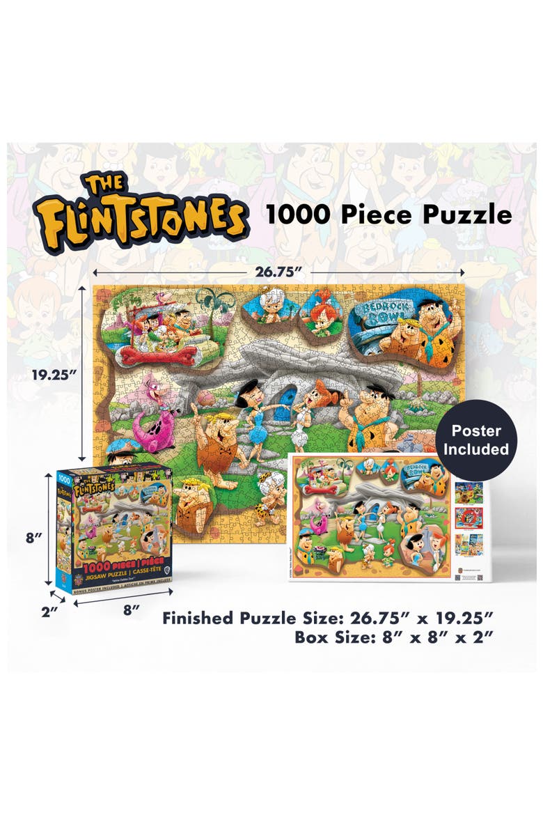 Flintstones Yabba Dabba 1000pc Puzzle, Alternate, color, Multicolor