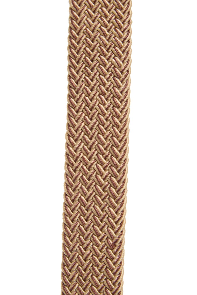 Stretch Braided Belt, Alternate, color, TAN- CAMEL