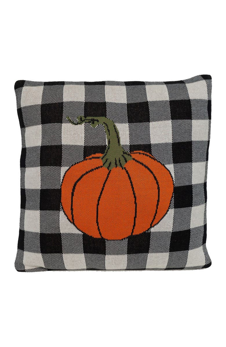 PARKLAND COLLECTION Pumpyking Transitional Orange Throw Pillow, Main, color, Orange