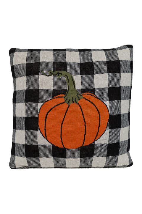 Pumpyking Transitional Orange Throw Pillow