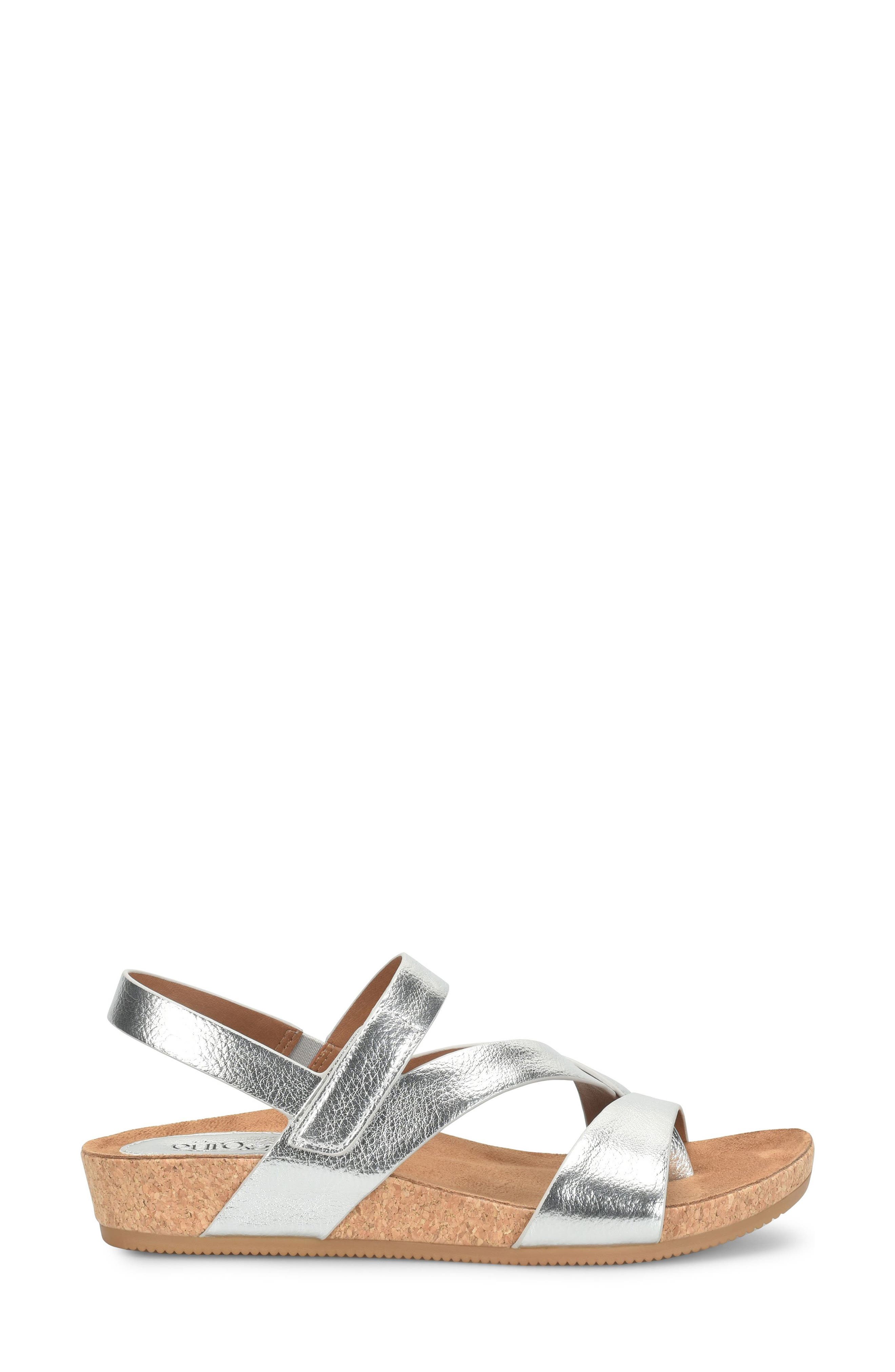 EUROSOFT Gannon Sandal, Alternate, color, Silver