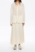 Bimba y Lola Flared A-Line Midi Skirt