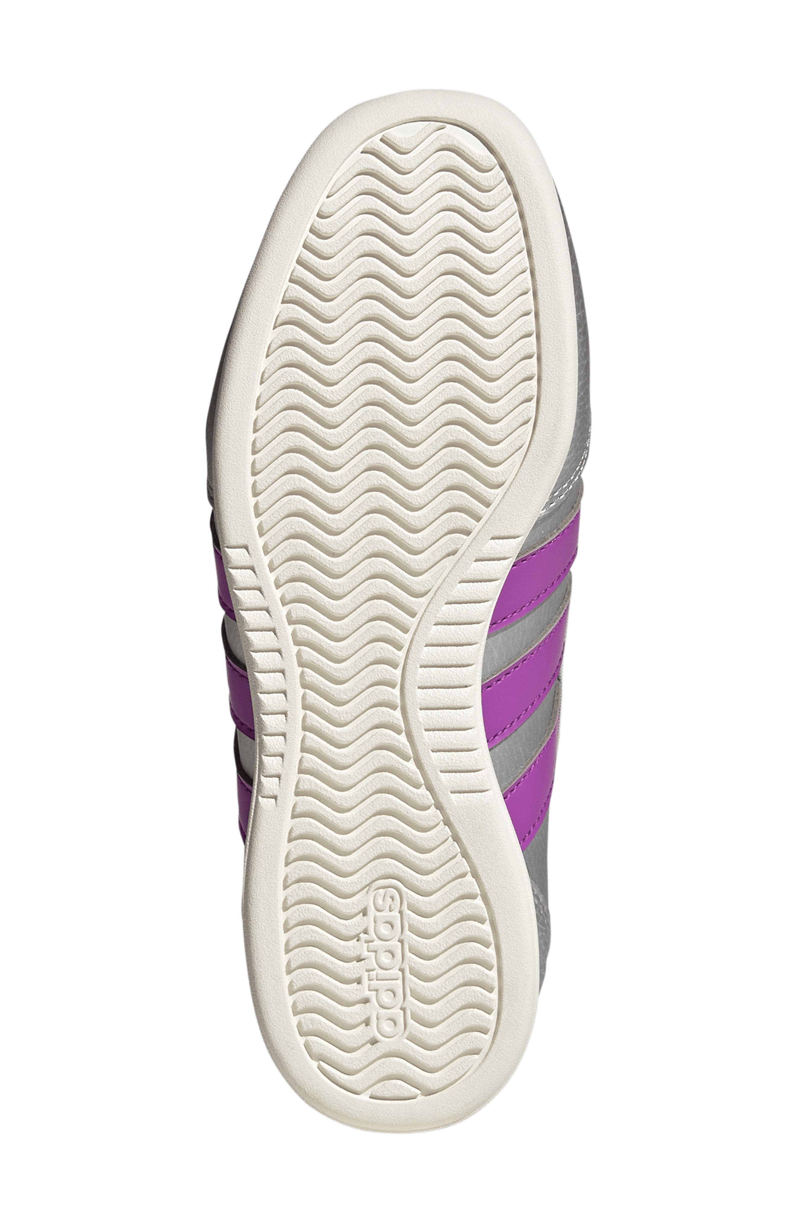 adidas Kids' Barreda Mary Jane Flat, Alternate, color, Silver / Purple / Off White