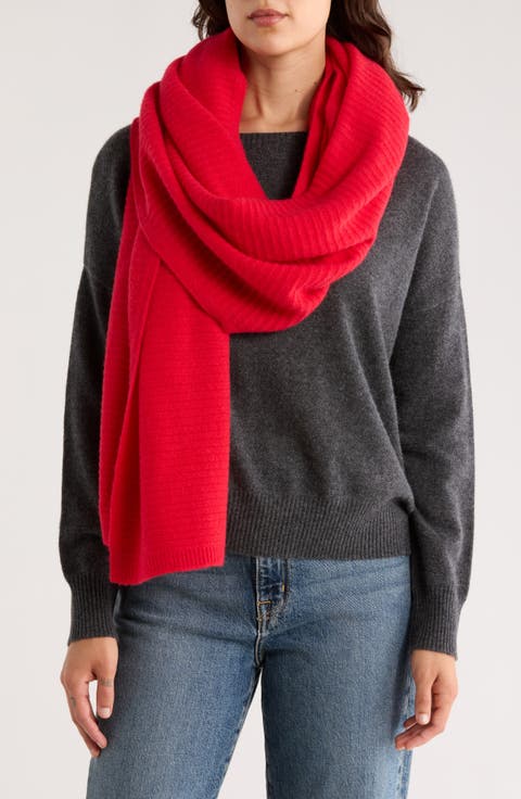 Cashmere Rib Scarf