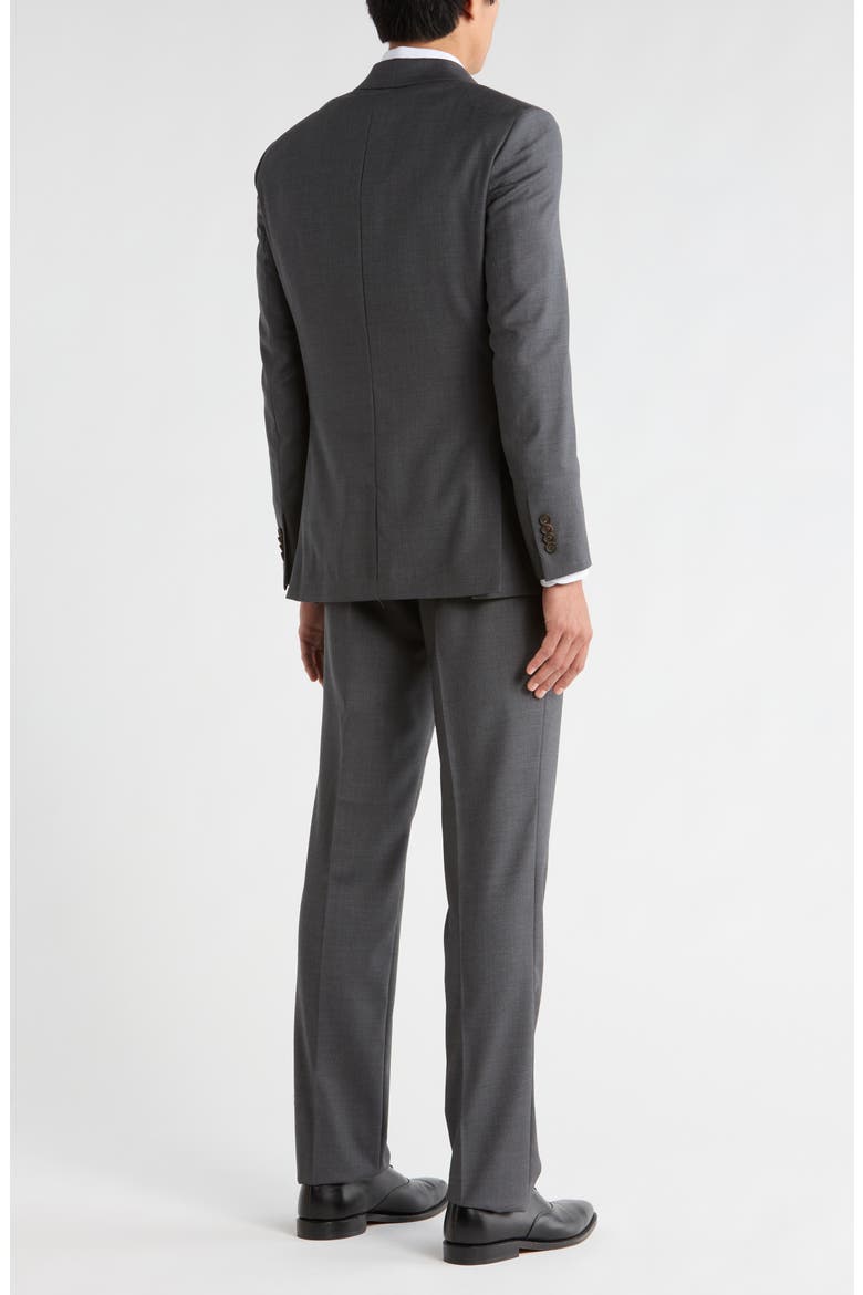 Jake Solid Grey Notch Lapel Wool Suit, Alternate, color, MID GREY