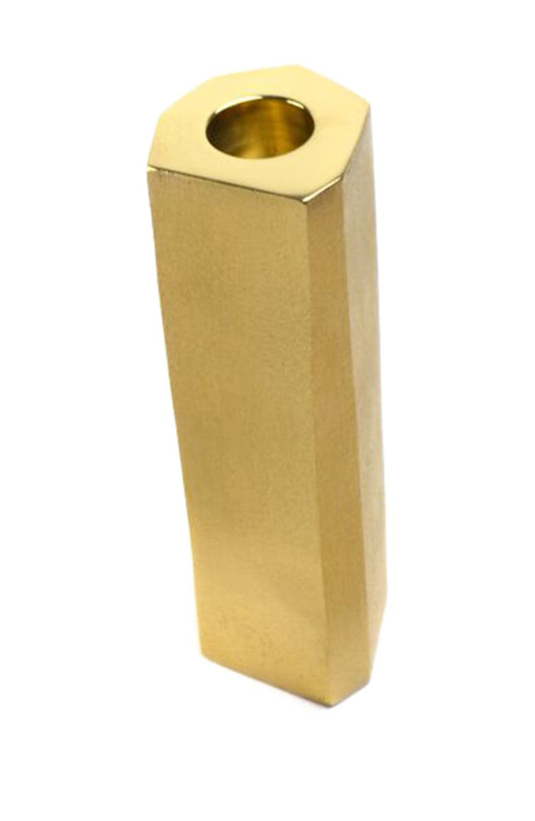 R16 HOME Tilted Hexagon Candleholder, Main, color, Matt/Shiny