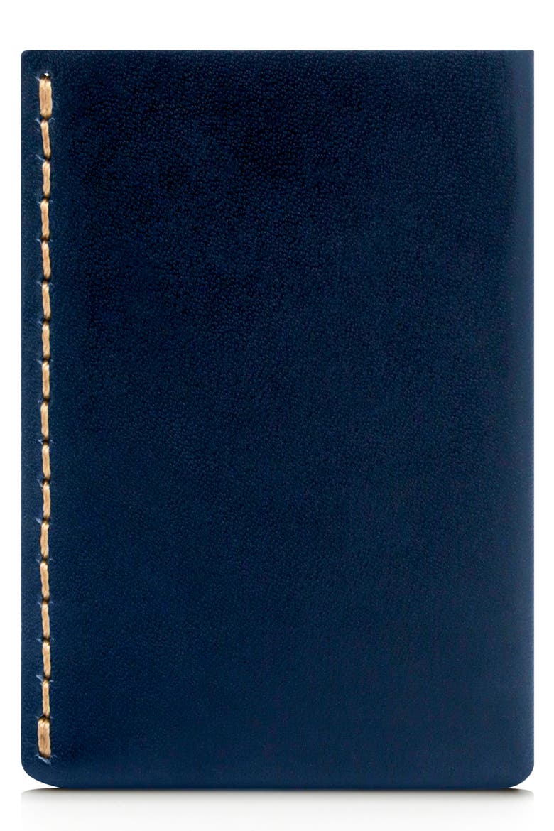 No. 7 Leather Wallet, Main, color, NAVY