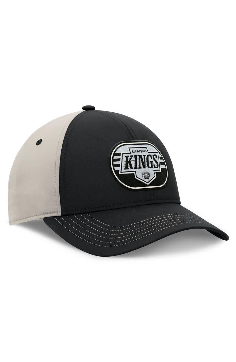 FANATICS Men's  Fanatics  Black/Gray Los Angeles Kings 2025 Stanley Cup Playoffs Locker Room Trucker Adjustable Hat, Alternate, color, 