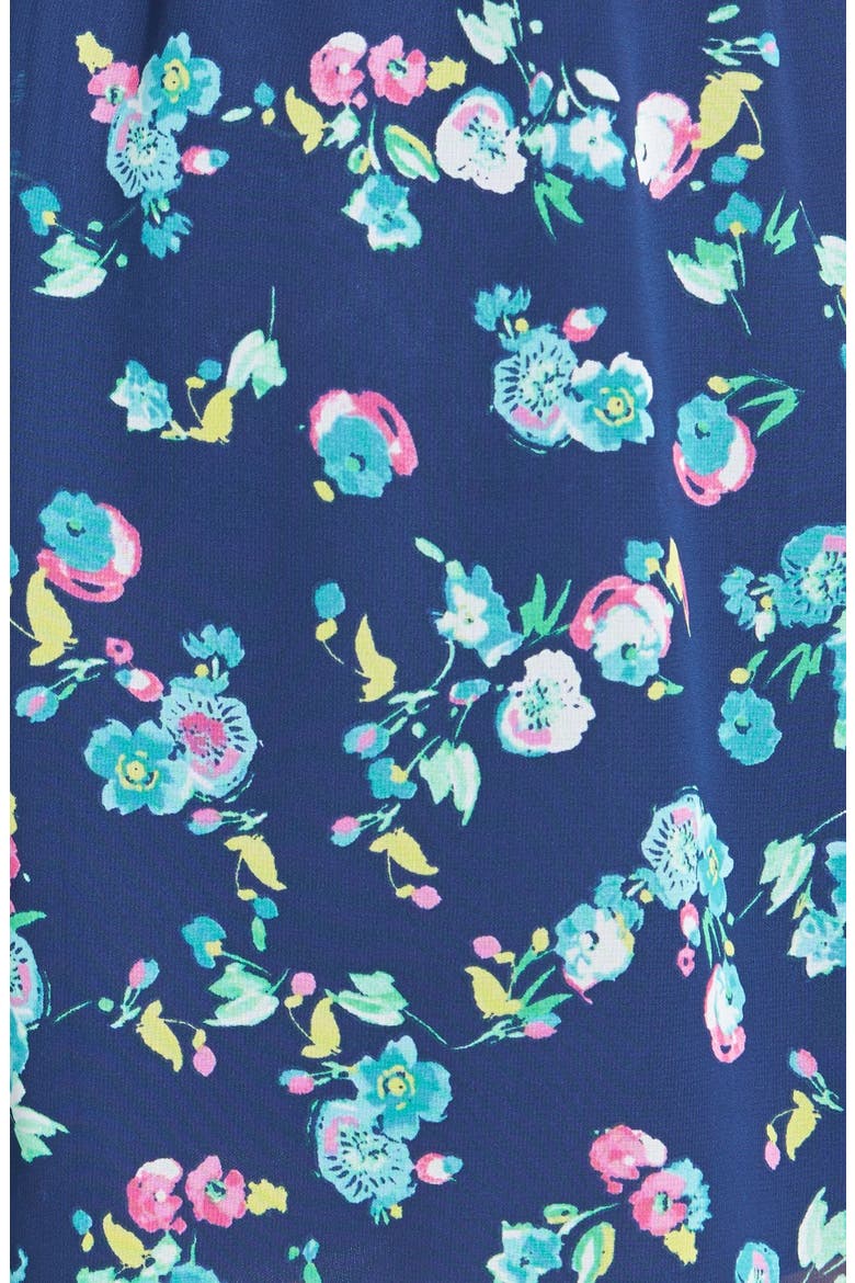 V-Neck Chiffon Dress, Alternate, color, NAVY FLORAL