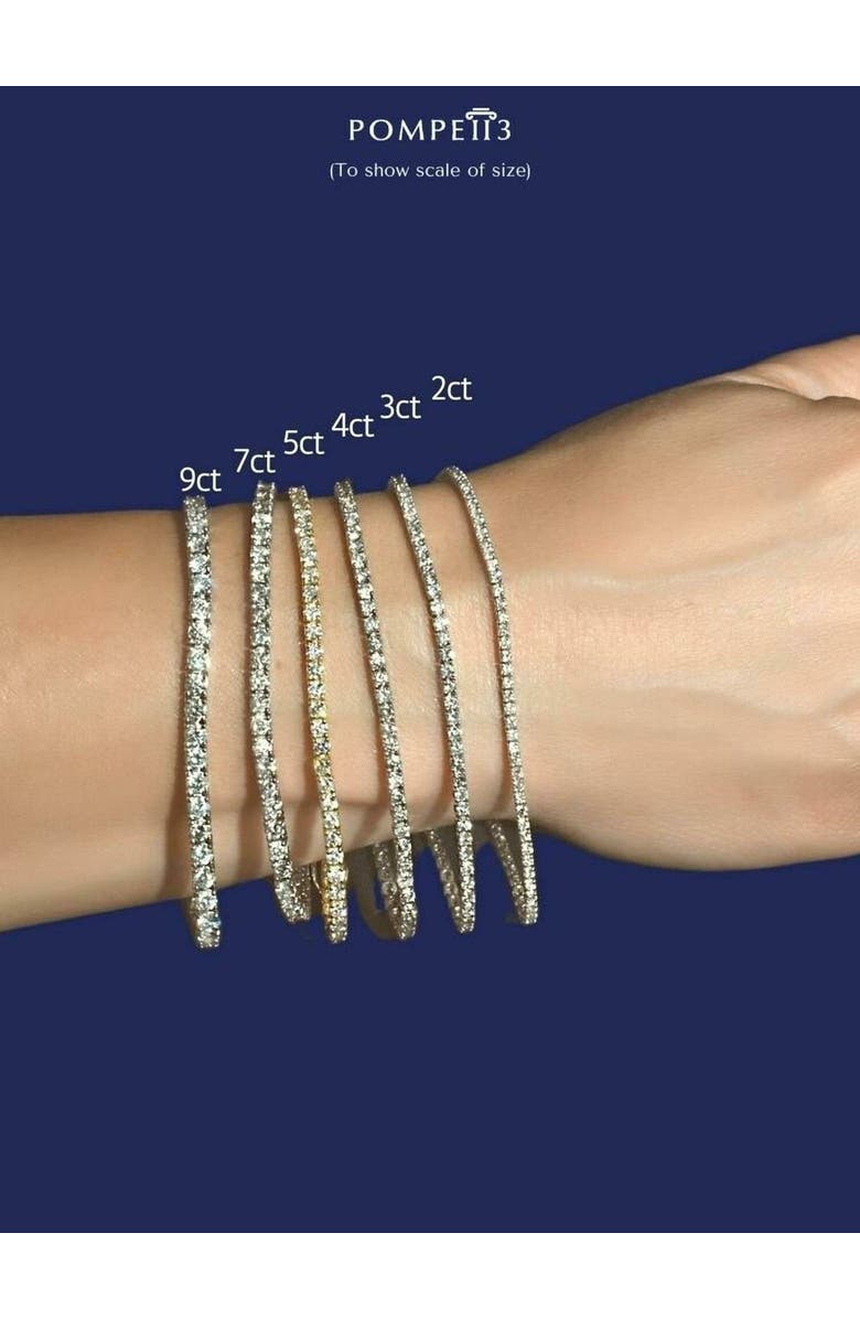 Bliss Diamond 11 Ct T.W. Lab Grown Diamond Tennis Bracelet 14K Gold 7", Alternate, color, 14K White Gold