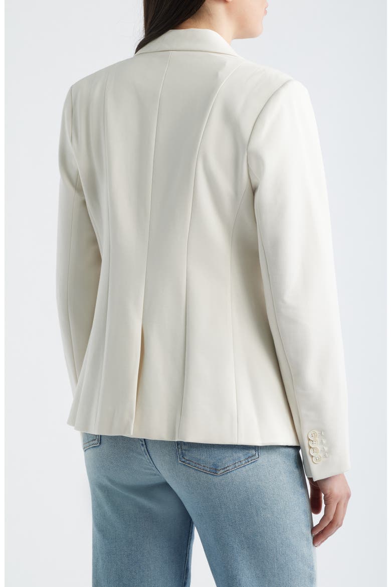 Stretch Ponte Blazer, Alternate, color, IVORY
