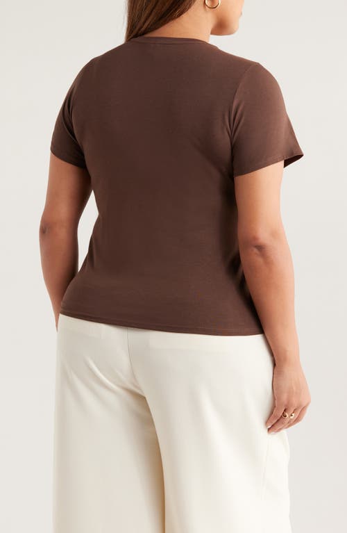 Nordstrom Crewneck T-shirt In Brown